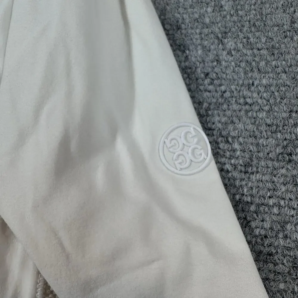 G/FORE Women's Full Zip Jacket SZ M Performance Golf Athleisure White Ruched - Picture 5 of 9